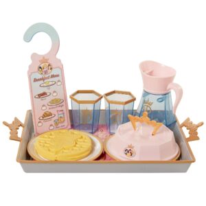 Disney Princess Style Collection Room Service Pretend Play Toy Set - with Serving Tray, Plate Cover, Pitcher & More for A Great Pretend Travel Experience - Girls Ages 3+