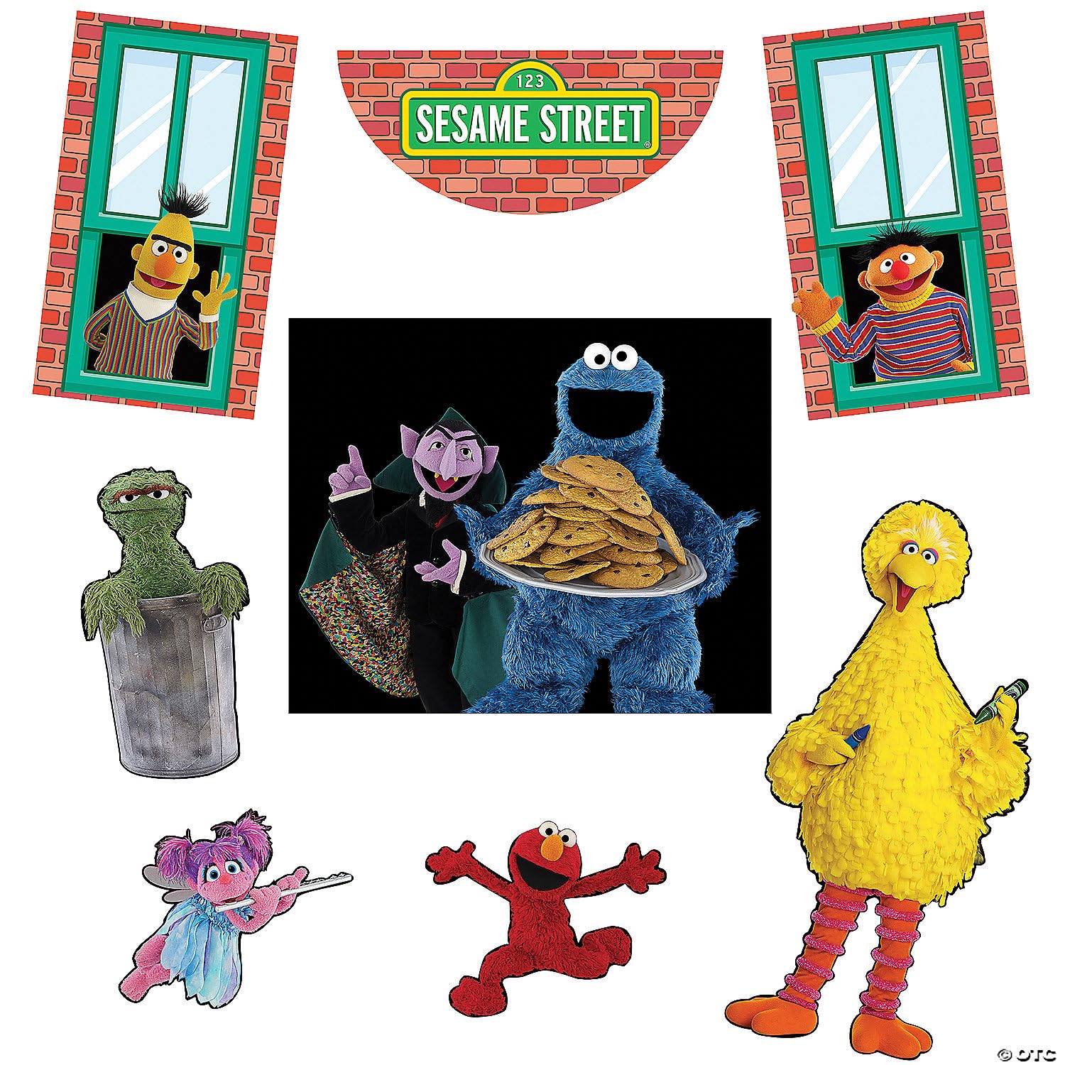 Disguise Sesame Street Trunk or Treat Decorations for Car, Official Sesame Street Car Trunk Decorations for Halloween, Kit with Themed Panels for Cars and SUVs