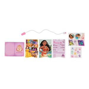 Disney Princess Travel Suitcase Play Set for Girls with Luggage Tag by Disney Princess Style Collection, 14 Pretend Play Accessories Pieces Including Travel Passport! For Ages 3+