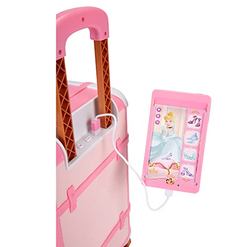 Disney Princess Travel Suitcase Play Set for Girls with Luggage Tag by Disney Princess Style Collection, 14 Pretend Play Accessories Pieces Including Travel Passport! For Ages 3+