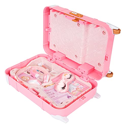 Disney Princess Travel Suitcase Play Set for Girls with Luggage Tag by Disney Princess Style Collection, 14 Pretend Play Accessories Pieces Including Travel Passport! For Ages 3+