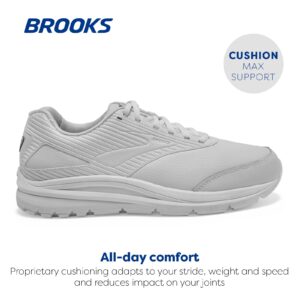 Brooks Men's Addiction Walker 2 Walking Shoe - White/White - 11 Wide