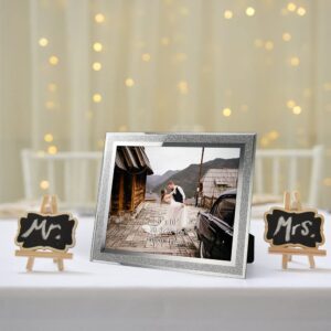 Calenzana 8x10 Picture Frame Sparkle Glass Photo Frames for Tabletop, 8 x 10 inch, 2 Pack