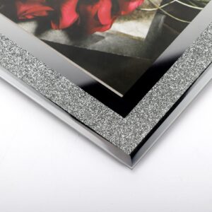 Calenzana 8x10 Picture Frame Sparkle Glass Photo Frames for Tabletop, 8 x 10 inch, 2 Pack