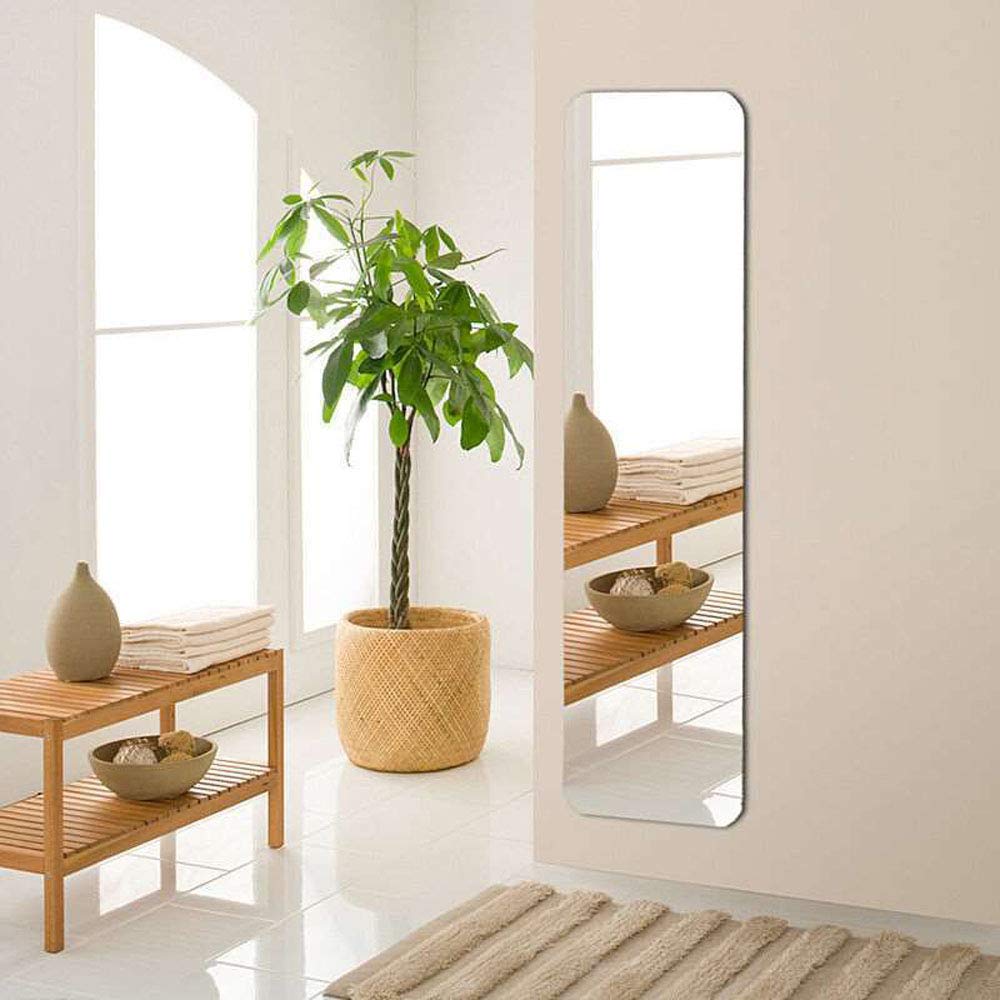 Ecentaur Frameless Door Mirrors Wall Mirror Full Length Body Mirror for Wall Mounted Bedroom Closet Wardrobe Long Size Mirror