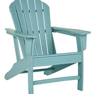 Signature Design by Ashley Sundown Treasure Outdoor Patio HDPE Weather Resistant Adirondack Chair, Blue