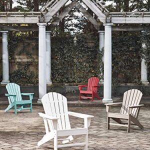 Signature Design by Ashley Sundown Treasure Outdoor Patio HDPE Weather Resistant Adirondack Chair, Blue