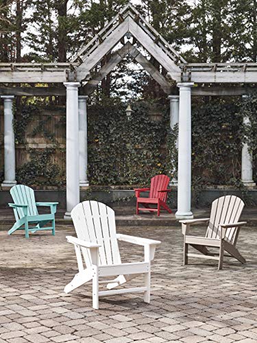 Signature Design by Ashley Sundown Treasure Outdoor Patio HDPE Weather Resistant Adirondack Chair, Blue