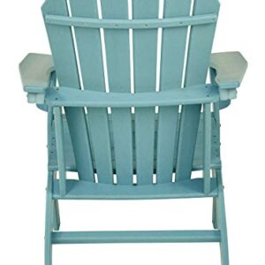 Signature Design by Ashley Sundown Treasure Outdoor Patio HDPE Weather Resistant Adirondack Chair, Blue