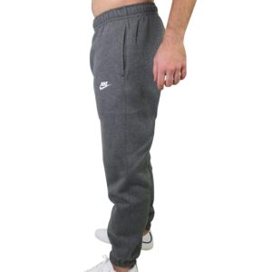 Nike Men's Club Open-Hemmed Pants Charcoal | White XL