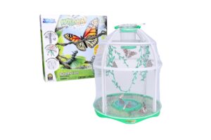 uncle milton butterfly farm live habitat - observe caterpillars transform into butterflies, stem toy, great gifts for boys & girls ages 6+