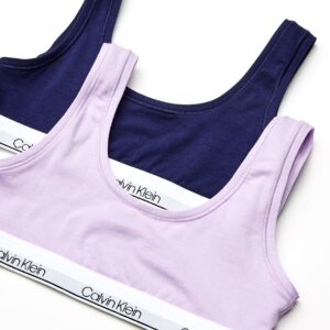 Calvin Klein Girls' Little Modern Cotton Bralette 2 Pack