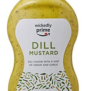 Amazon Brand - Wickedly Prime Mustard, Dill, 11.75 Ounce