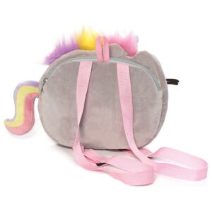 GUND Pusheen Pusheenicorn Plush Stuffed Animal Unicorn Cat Backpack, 13"