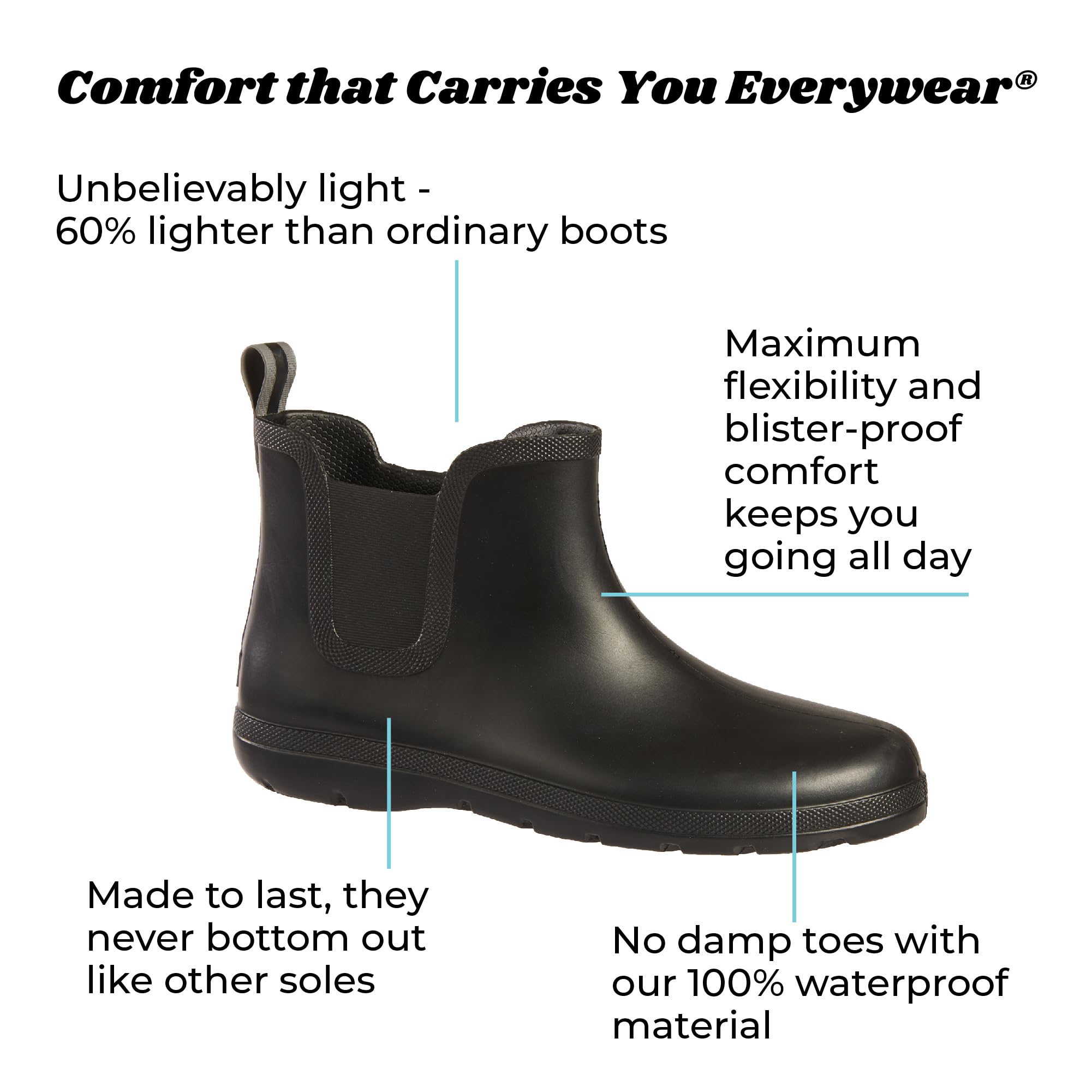 totes Men's Everywear Chelsea Waterproof Ankle Boot