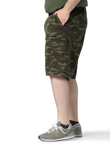 Lee Men's Big & Tall New Belted Wyoming Cargo Short, Combat Camo, 44