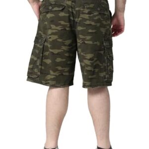 Lee Men's Big & Tall New Belted Wyoming Cargo Short, Combat Camo, 44