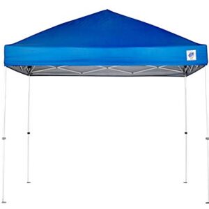 E-Z UP ENV3WH10RB, 10' x 10', Roller Bag, 4-Piece Spike Set, Recreational Grade Royal Blue Top NEW Envoy EZ UP Instant Canopy Shelter Tent, 10' by 10'