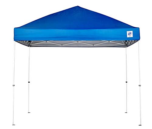 E-Z UP ENV3WH10RB, 10' x 10', Roller Bag, 4-Piece Spike Set, Recreational Grade Royal Blue Top NEW Envoy EZ UP Instant Canopy Shelter Tent, 10' by 10'