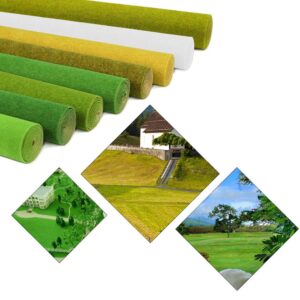 CP102 Artificial Model Grass Mat Trains Light Green 40x100cm or 15.7'' x 39'' for Decoration Kids Craft Scenery Model DIY