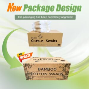 Bamboo Cotton Swabs, Wooden Cotton Swabs 1200pcs