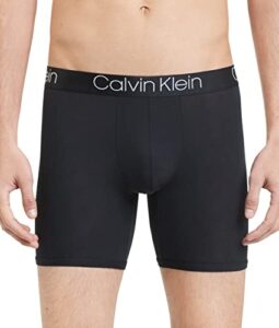 calvin klein men's ultra soft modal boxer briefs, black, m