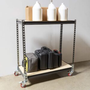 4pc - Storage Rack Caster Wheels (Adapts to Boltless Self Locking Shelving Racks) (3" (500 Max Total Capacity))