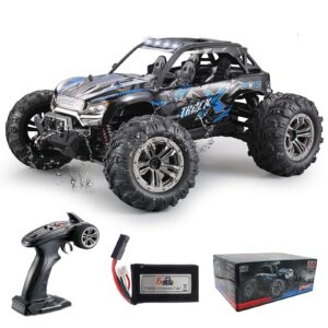 fistone rc truck 1/16 high speed racing car, 24mph 4wd off-road waterproof vehicle 2.4ghz radio remote control monster truck dune buggy hobby toys for kids and adults