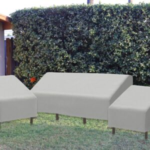 Simple Houseware 3-Seater Deep Lounge Patio Sofa Cover, 79 x 38 x 29 Inches