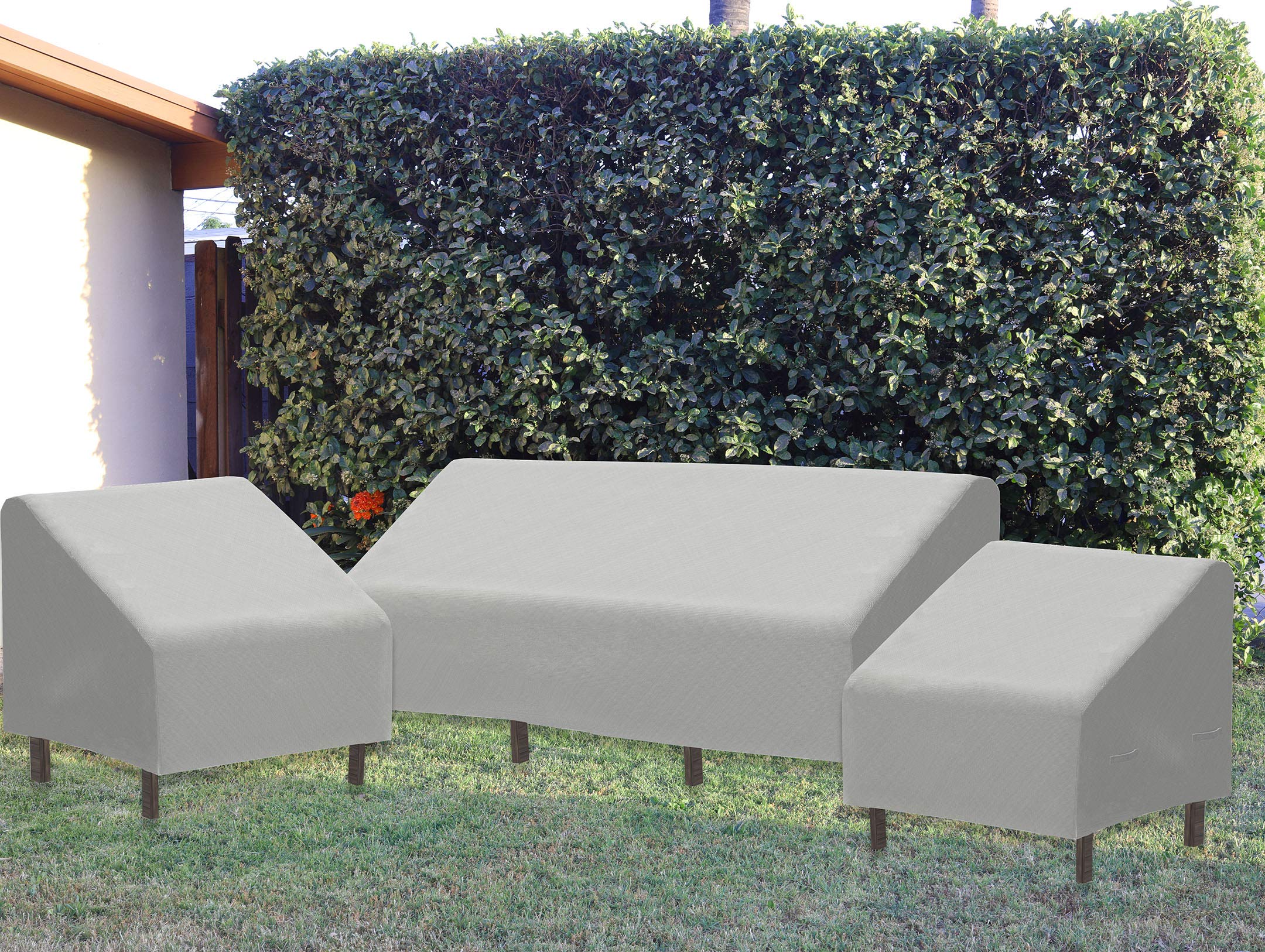 Simple Houseware 3-Seater Deep Lounge Patio Sofa Cover, 79 x 38 x 29 Inches