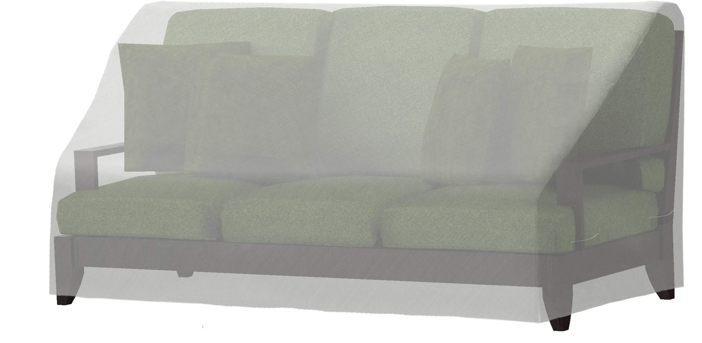 Simple Houseware 3-Seater Deep Lounge Patio Sofa Cover, 79 x 38 x 29 Inches