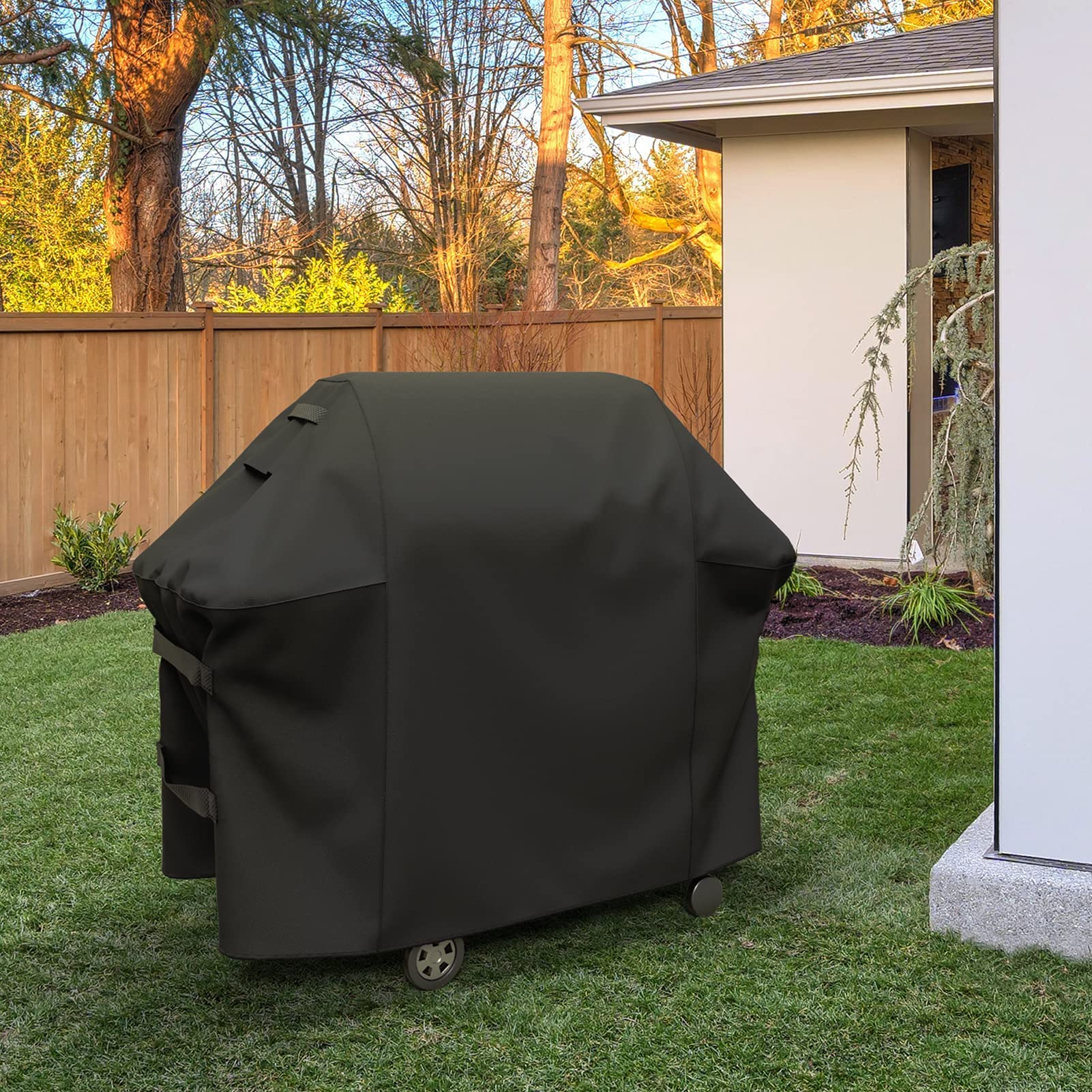 Grill Cover 65 Inches for Weber Genesis II and LX 400 Series, Napoleon Prestige 500, Dyna Glo, Charbroil and More 4-6 Burner BBQ Grill, Heavy Duty & Waterproof