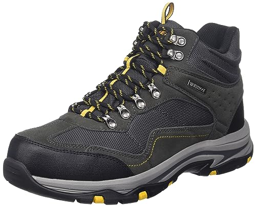 Skechers USA Men's Men's Waterproof Boot Hiking, Grey, 7.5