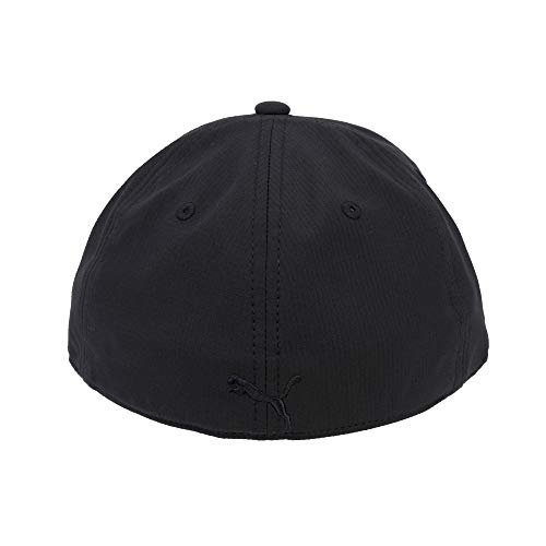 PUMA unisex adult Evercat Dillon Stretch Fit Baseball Cap, Black, Large-X-Large US