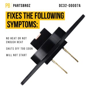 PartsBroz Dc32-00007a Samsung Dryer Thermistor Dv40j3000ew/a2 Dv42h5000ew/a3 Dv42h5200ew/a3 Dv45h7000ew/a2 Dv328aer/xaa Dv393etpawr/a1 Dv48j7700ew/a2 Dve52m7750v/a3 Dv48h7400ew/a2 Dv40j3000gw/a2