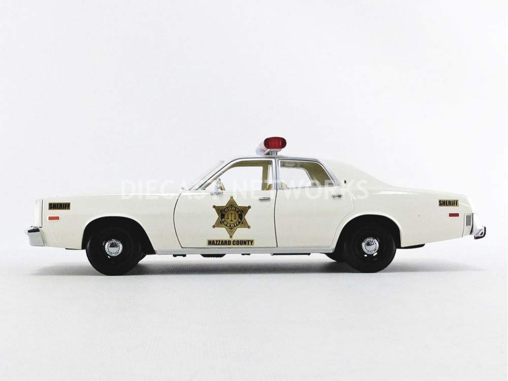 Greenlight 19055 1: 18 Artisan Collection - 1977 Plymouth Fury - Hazzard County Sheriff, Multi