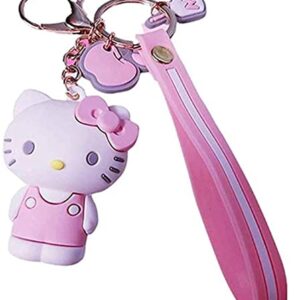 Hello Kitty Key Chain for Girls Women | Sanrio Figures Birthday Gift Bag Accessories (Hello Kitty 1)