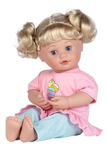 Adora My Cuddle & Coo Babies Collection, 15" Baby Doll with Sweet Powder Scent and 5 Touch Activated Sounds: She Cries, Coos, Giggles, Kisses Back & Says Momma Birthday Gift For Ages 3+ - Sweet Dreams