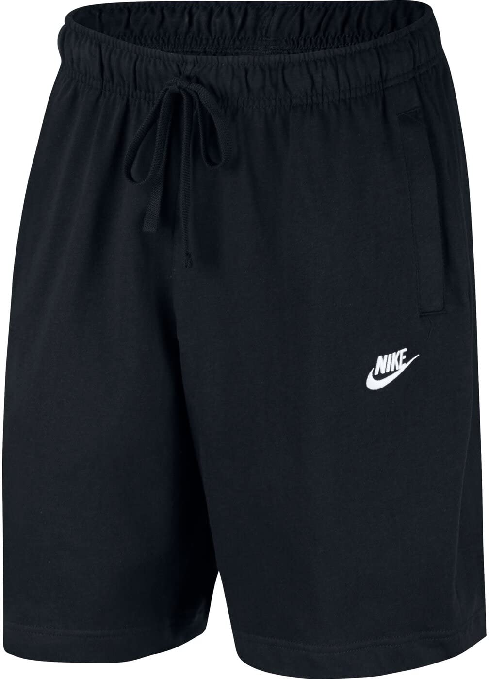 Nike Men's Sportswear Club Short Jersey, Black/White, Small