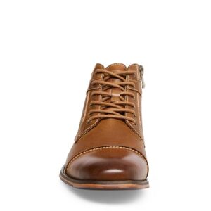 Steve Madden Men's Jotter Combat Boot, Dark Tan, 11