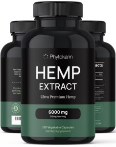 hemp oil capsules 6000 mg (120 capsules | 120 servings) - hemp oil extract for discomfort - natural stress support and immune support with omega 3 6 9 - made in usa