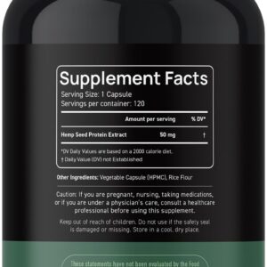 Hemp Oil Capsules 6000 Mg (120 Capsules | 120 Servings) - Hemp Oil Extract for Discomfort - Natural Stress Support and Immune Support with Omega 3 6 9 - Made in USA