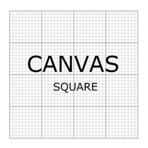 OneHippo 5Pcs/Lot 20x20CM Diamond Painting Canvas Embroidery Canvas with Glue Canvas Round/Square Blank Grid Canvas Empty for Your Private Customized