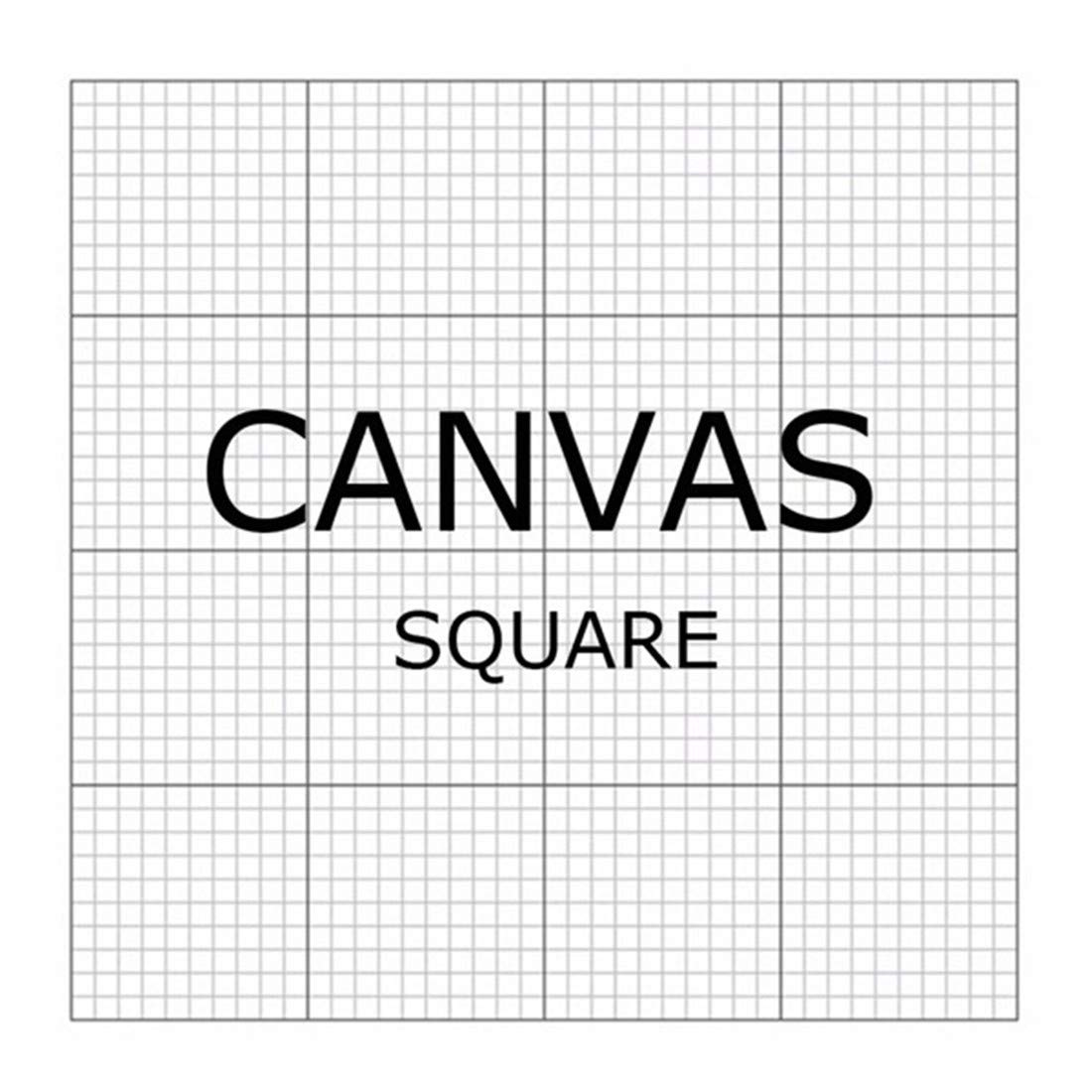 OneHippo 5Pcs/Lot 20x20CM Diamond Painting Canvas Embroidery Canvas with Glue Canvas Round/Square Blank Grid Canvas Empty for Your Private Customized