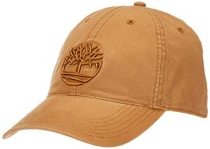 timberland men's soundview cotton canvas baseball hat, wheat, one size