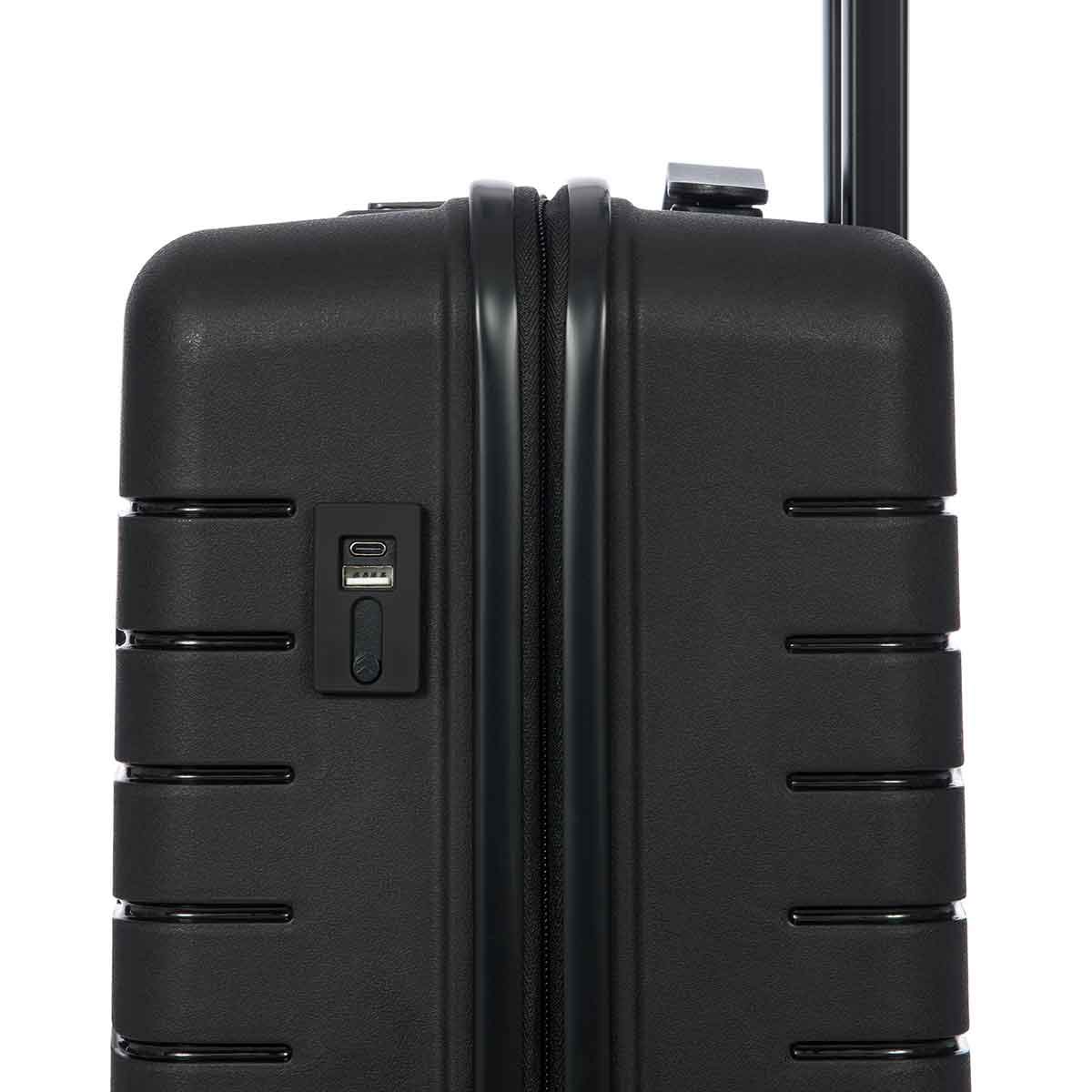 Bric's B|Y Ulisse 21-Inch Spinner - Luxury Carry-On Luggage With Spinner Wheels - Hard Shell Suitcases Made From Durable Polypropylene and Polycarbonate - Black