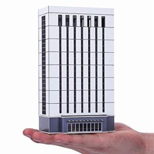 EatingBiting（R） N Scale 1/150 1/160 Modern Enterprise Government Skyscraper Buildings Models Realism Scene for DIY Sand Table Garden Micro Landscape Ornaments Decor Supply DIY Player Spray Painting