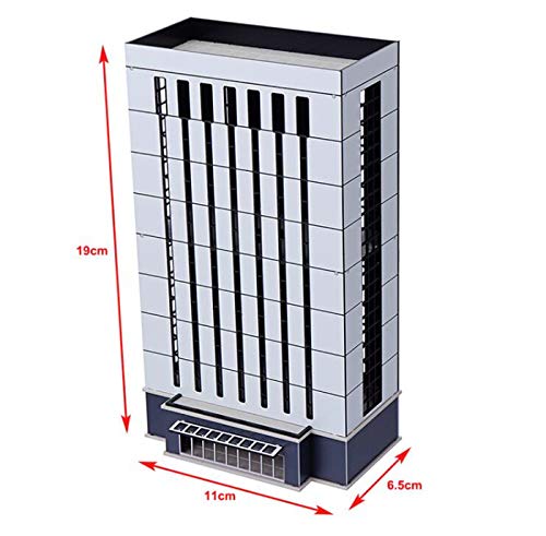 EatingBiting（R） N Scale 1/150 1/160 Modern Enterprise Government Skyscraper Buildings Models Realism Scene for DIY Sand Table Garden Micro Landscape Ornaments Decor Supply DIY Player Spray Painting