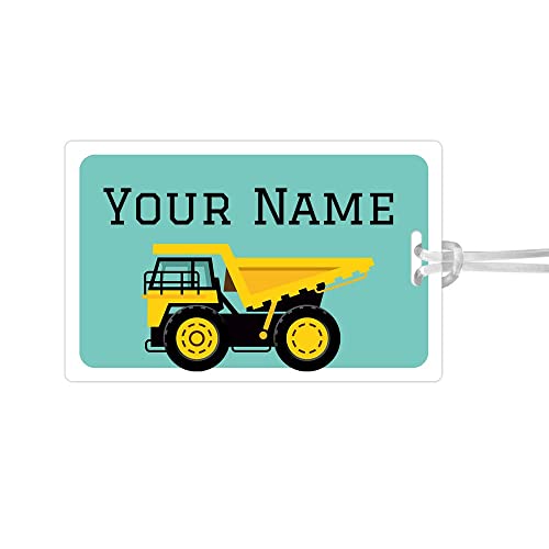 Kids Labels Durable Large Luggage & Bag Tag Truck Design