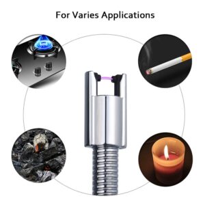 Candle Lighter Long USB Rechargeable Lighter,Electric Arc Lighter Flexible Flameless for Candles,Camping,Grill,Stove,BBQ